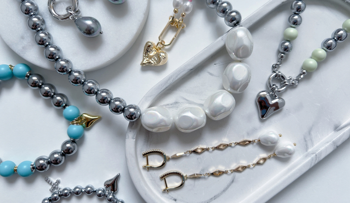 Идеи для украшений - "майорка" и гематит