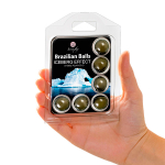 Набор из 6 шариков с массажным маслом и ледяным эффектом Secret Play Brazilian Balls