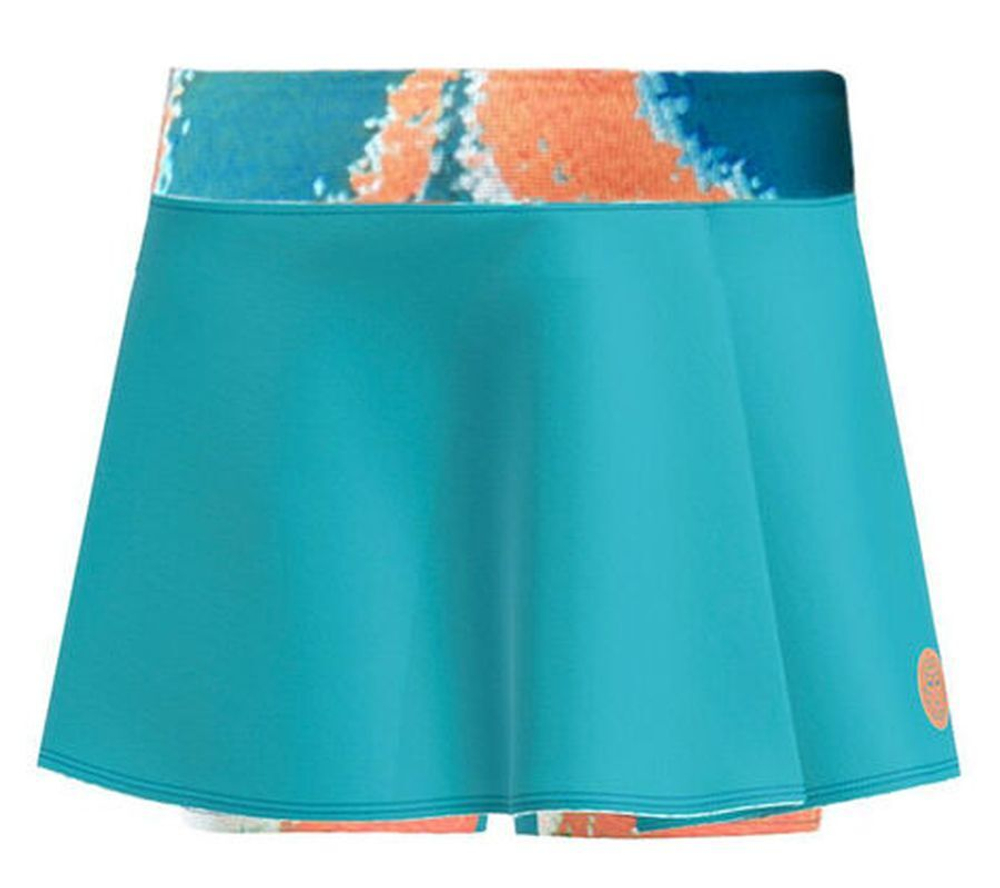 Теннисная юбка Bidi Badu Melbourne 2025 Printed Wavy - Бирюзовый