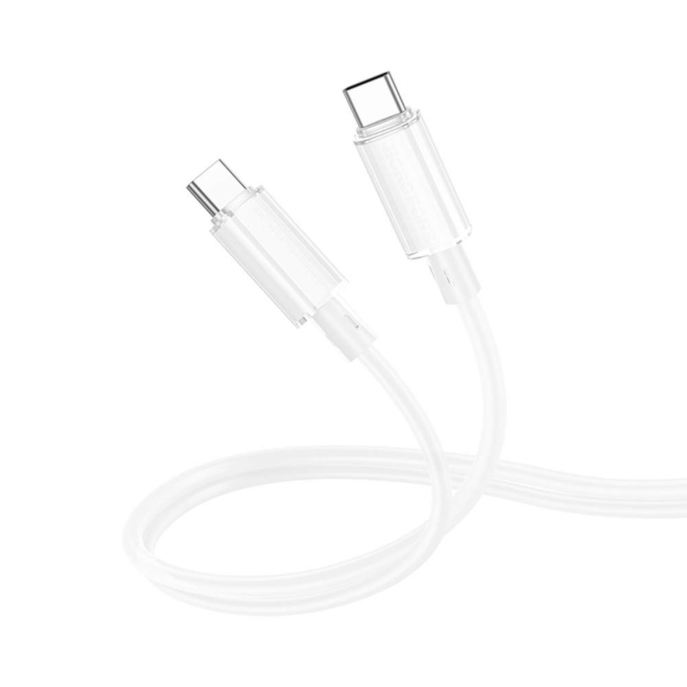 Кабель TypeC - TypeC BOROFONE BX112 60W (белый) 1м