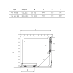 Душевой уголок Soft VSS-3SO100CLB, 1000*1000, черный, стекло прозрачное