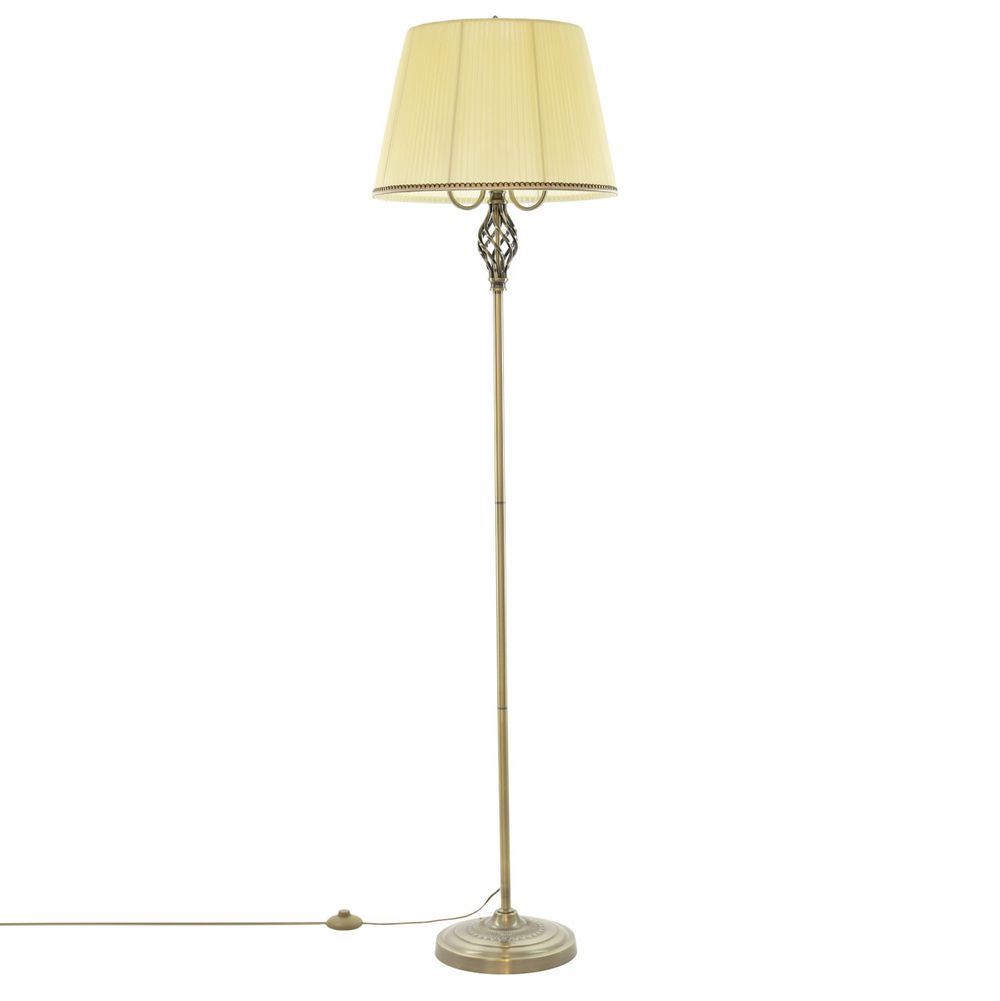 Citilux Вена CL402933 Торшер бронза с кремовым абажуром