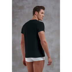 Мужская футболка черная с v-образным вырезом Doreanse 2860