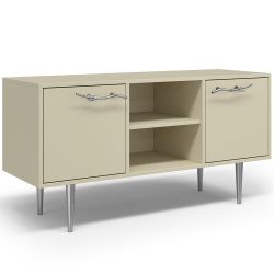 Тумба под ТВ Арт Колор matte 117см Стайл Сильвер Серый шелк матовый