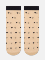 CONTE FANTASY Сияющие носки с объемными рисунками «Hearts»