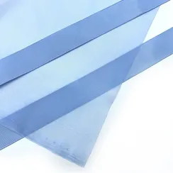 Репсовая лента (сантюр) 25мм, голубая, Китай