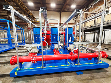 Мобильная насосная станция автоматического пожаротушения для ГОК