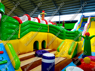 Надувной батут "Детский мегапарк" 18*18*8 м