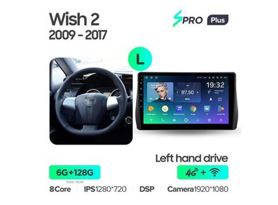 Магнитола Teyes SPRO Plus 6-128 Toyota Wish 2 II XE20 2009-2017 10.2"