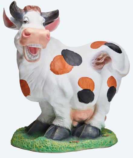 "Корова веселая " , красная, (белая с пятнами)