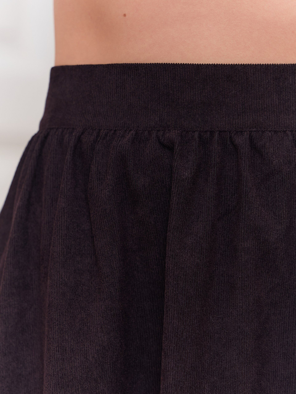 Юбка бохо вельветовая миди