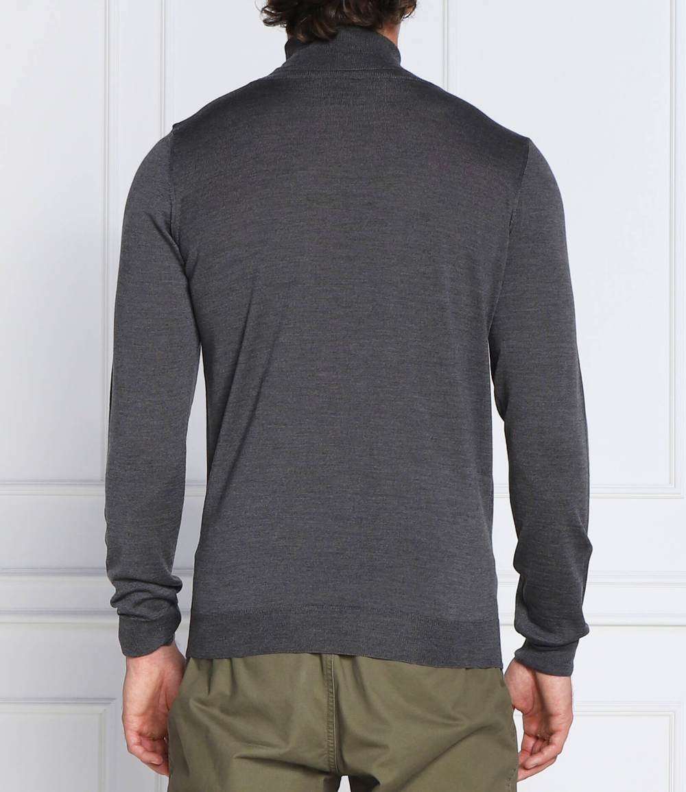 Хлопковый гольф cole rollneck Oscar Jacobson - серый(65028023)