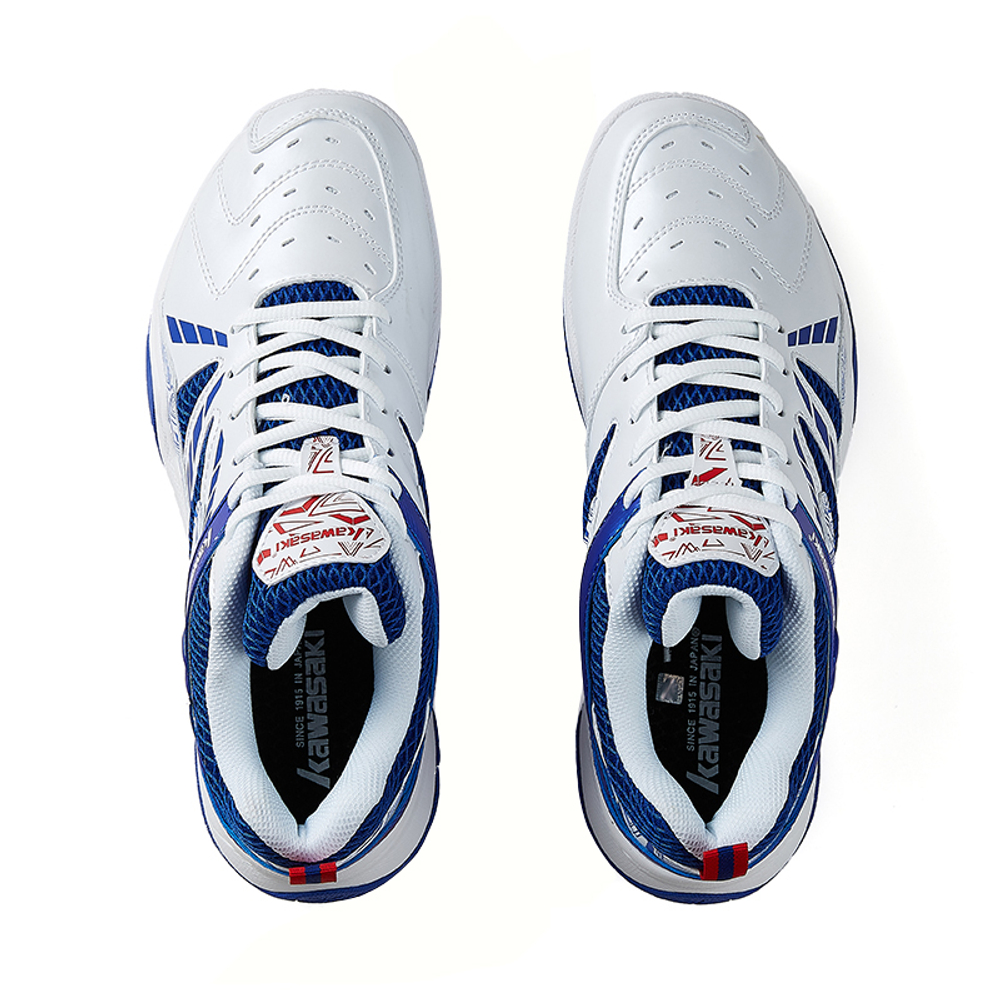 Kawasaki Badminton Shoes Unisex Low top White Blue