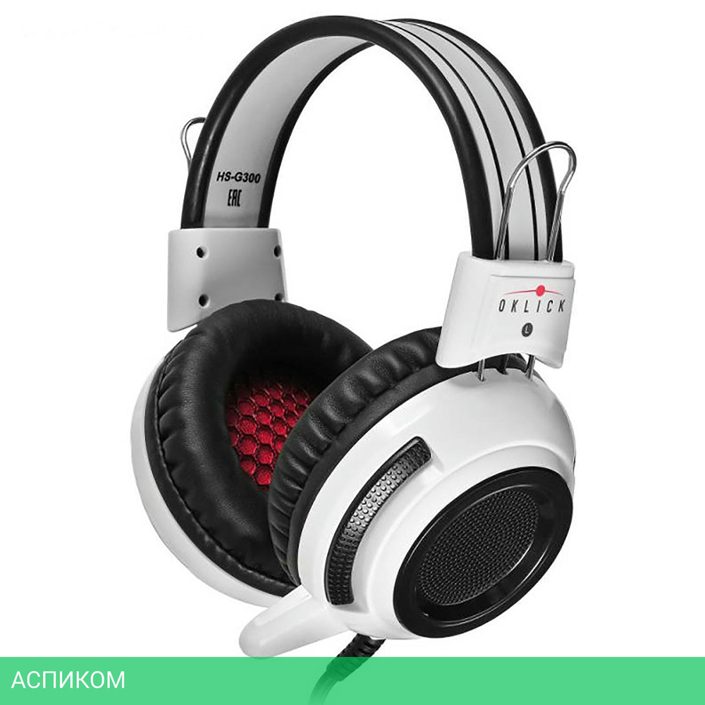 Наушники Oklick HS-G300 Armageddon белый/черный (361558)