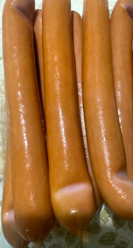 Сосиски  -варено -копченые свин-говядина  370 гр