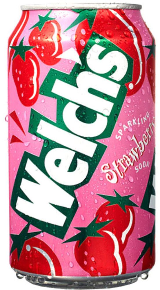 Газированный напиток Welchs Strawberry &quot;Клубника&quot; 0.355 - банка