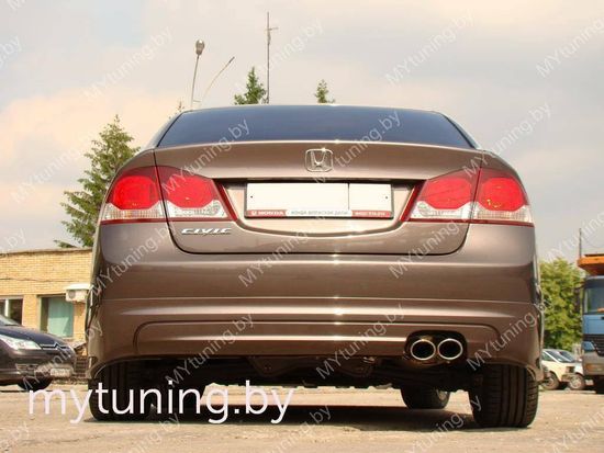 Юбка заднего бампера для Honda Civic 8(VIII) 4D