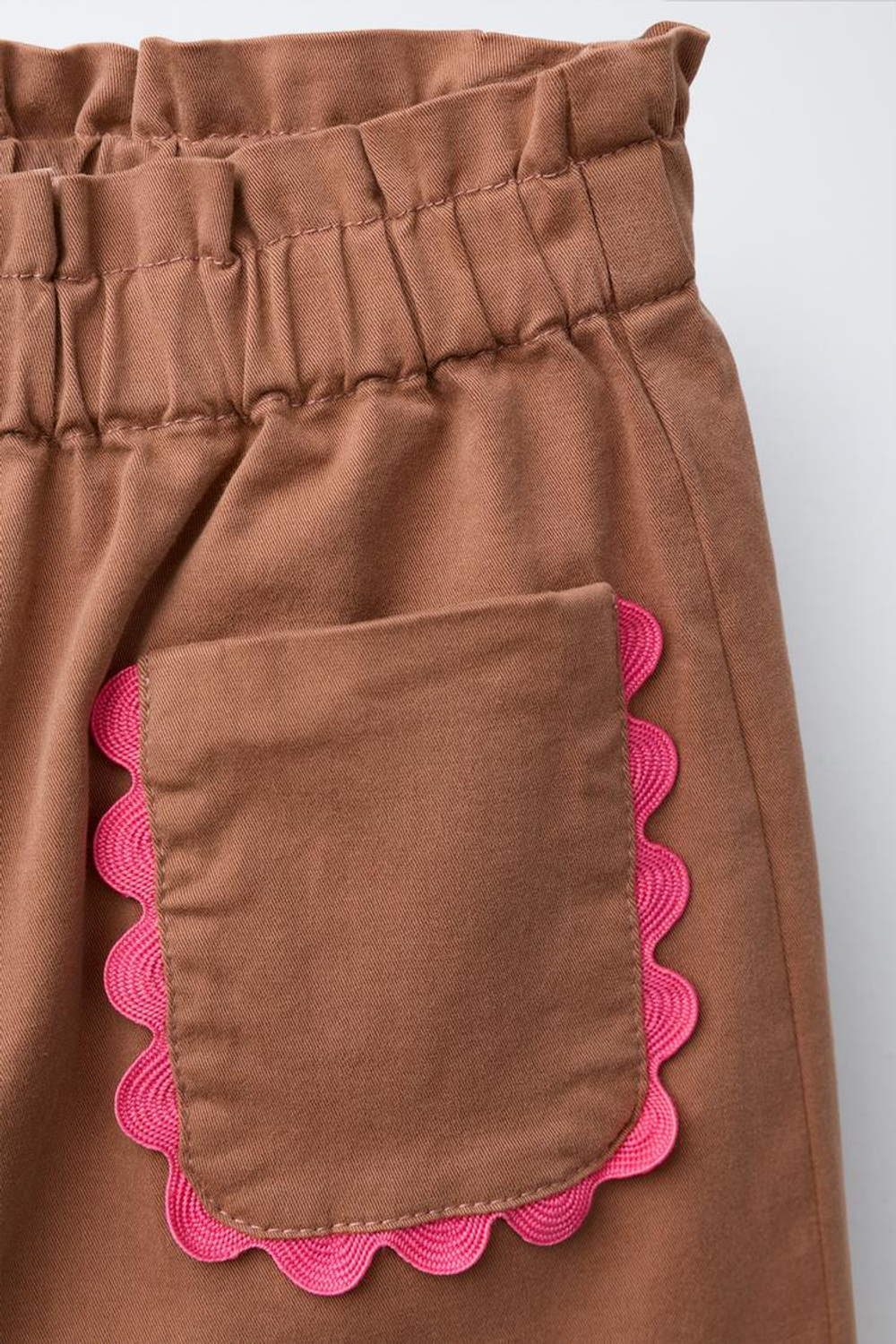 ZARA БРЮКИ-КЮЛОТЫ ONDULINA, РЫЖЕВАТО-КОРИЧНЕВЫЙ