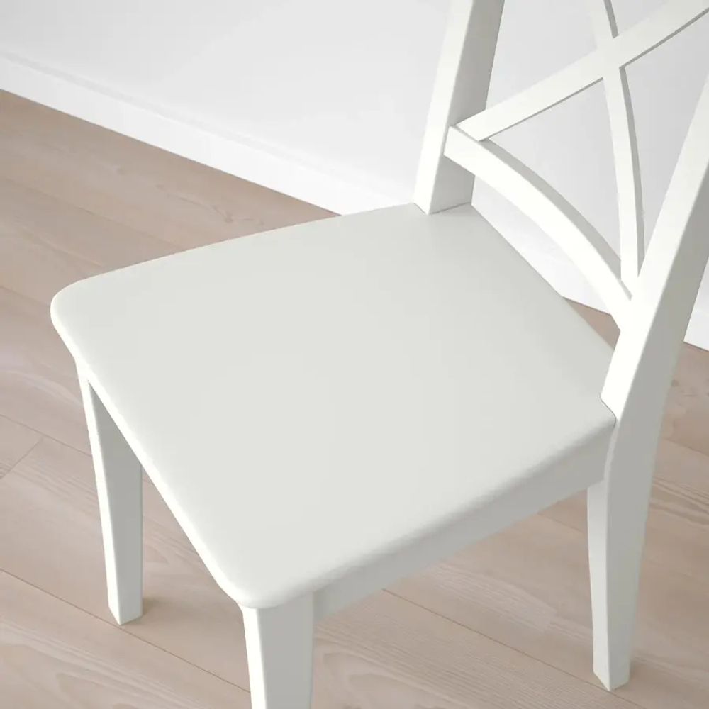 Стол и 4 стула - IKEA EKEDALEN/INGOLF/ЭКЕДАЛЕН/ИНГОЛЬФ ИКЕА, 120х180х80 см, белый