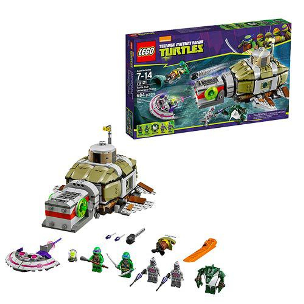 LEGO Ninja Turtles: Погоня черепашек под водой в море 79121 — Teenage Mutant Ninja Turtles: Turtle Sub Undersea Chase — Лего Черепашки-ниндзя мутанты