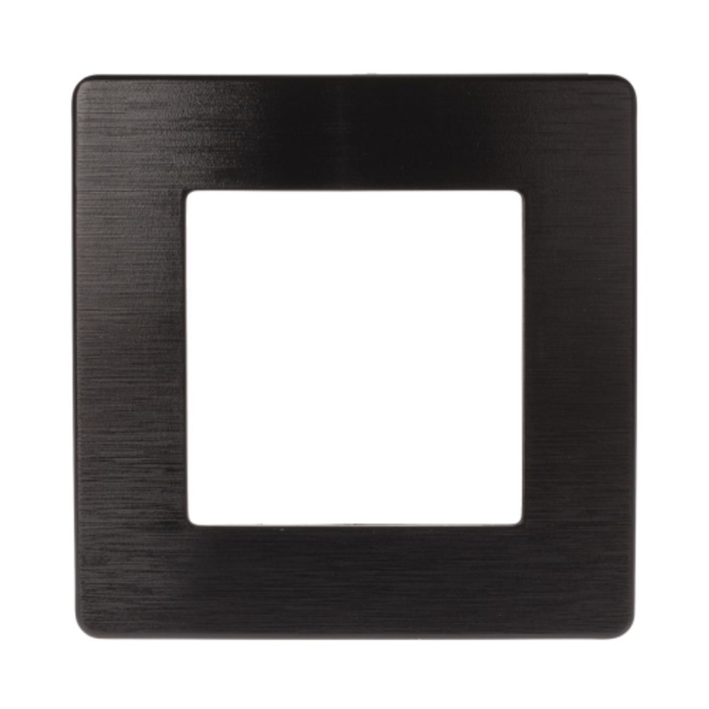 Рамка для розеток и выключателей ЭРА Серия 12 12-5101-05 на 1 пост, Сатин, антрацит