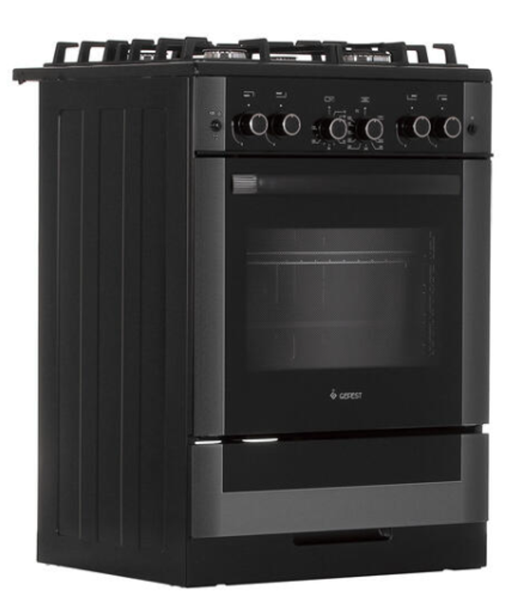 Плита газовая GEFEST 6500-02 0044 (черн. с растр.рис)