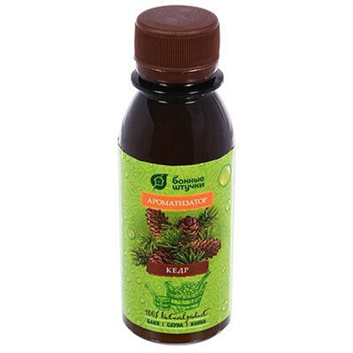 АРОМАТИЗАТОР БАННЫЕ ШТУЧКИ Д/БАНИ И САУНЫ КЕДР 100МЛ 30030