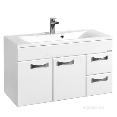 Тумба под раковину AQUATON Диор 100 белый 1A167701DR010