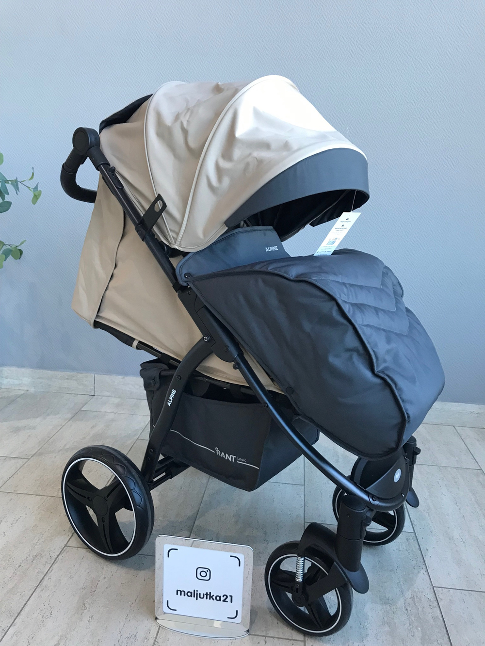 Коляска детская RANT basic "ALPINE" RA450 Beige 2024
