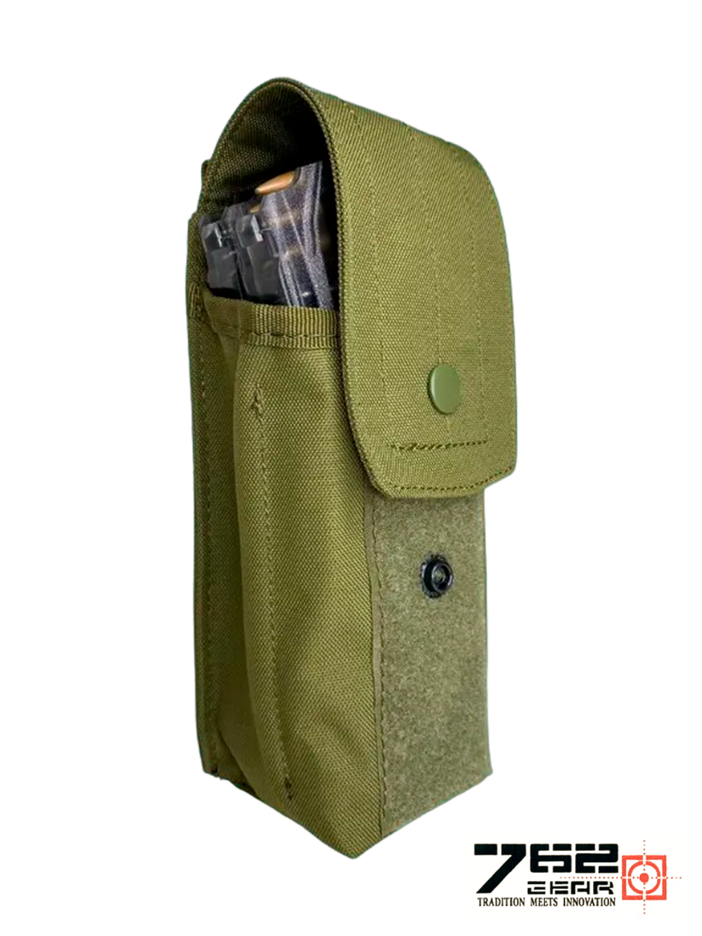 Подсумок для 2 магазинов АК Tactica 7.62 Gear (PH-007). Олива