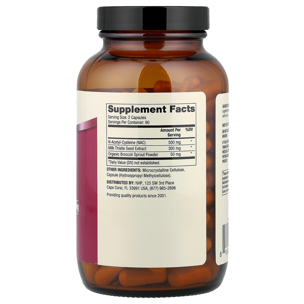 Dr. Mercola, NAC с расторопшей, 180 капсул