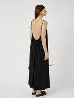 Сарафан макси из хлопка с открытой спинкой
