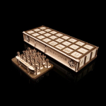 GAMESET - Ура и Сенет от Eco Wood Art (EWA) - Купить игровой набор с настольными играми в одной коробке. Деревянный конструктор