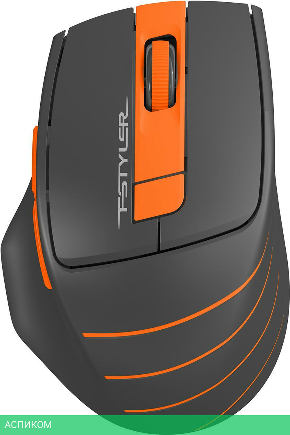 Мышь A4 Fstyler FG30S серый/оранжевый