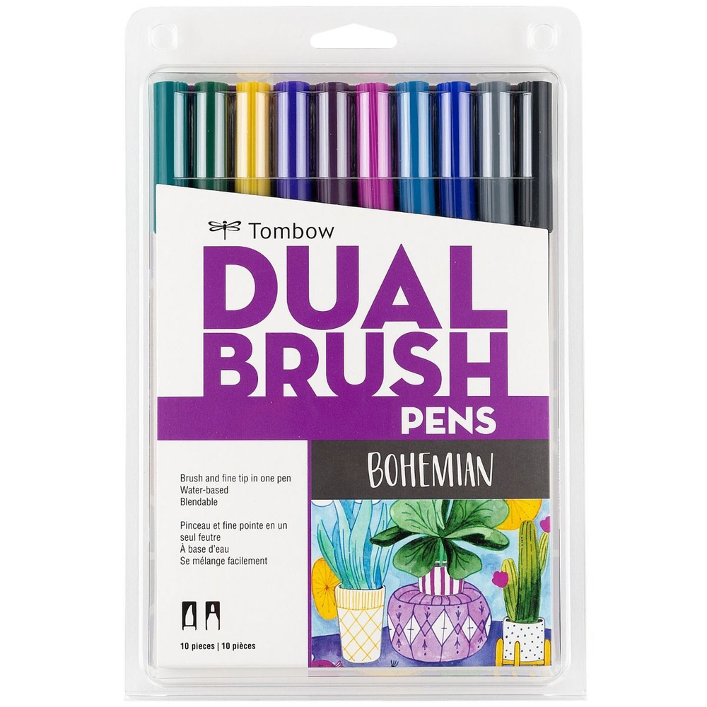 Набор Tombow AB-T Dual Brush 10 Bohemian Palette