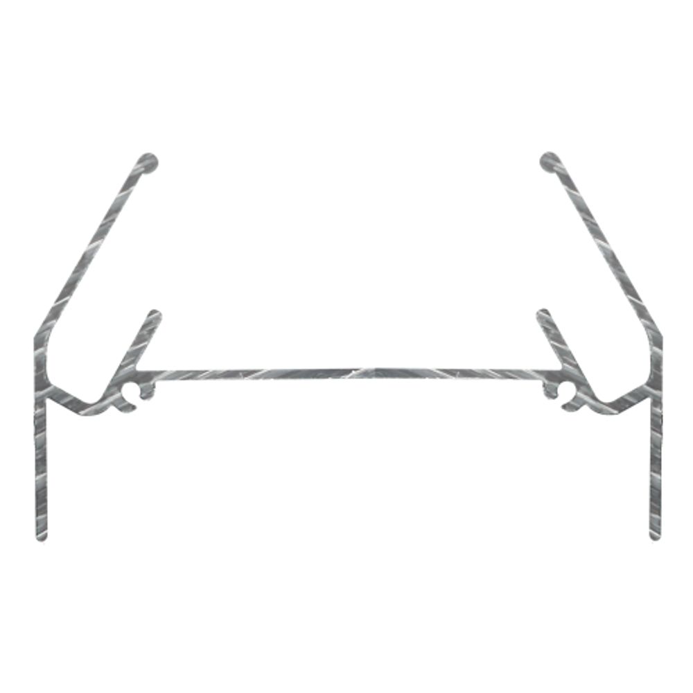 Профиль ЭРА TR-1PTR-RMP алюминиевый для установки 1ф шинопровода с натяжными потолками 2 шт. по 2 м.