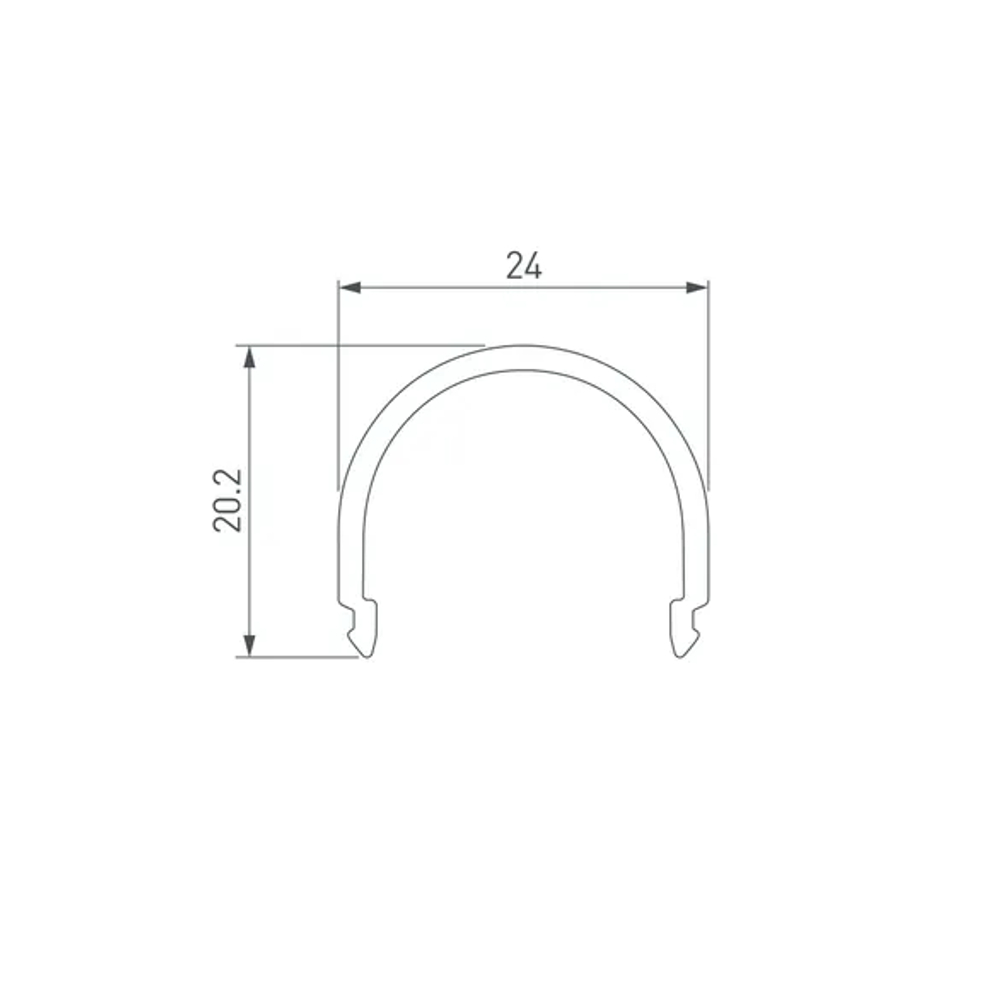 Экран G-L прозрачный для PLS-GIP (Arlight, Пластик) 015951