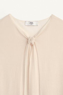 ZARA ТРИКОТАЖНЫЙ КАРДИГАН - LIMITED EDITION, ЭКРЮ