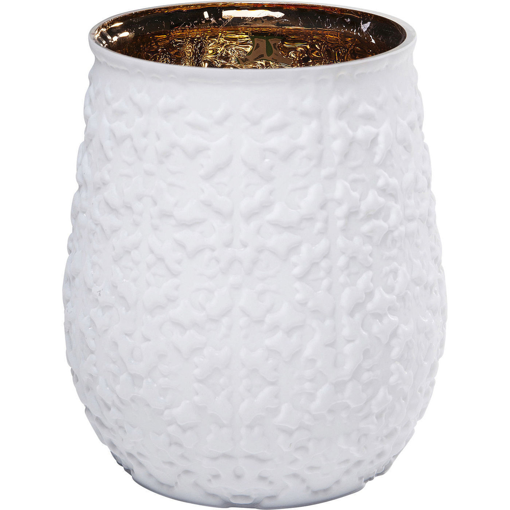 Подсвечник бело-золотой 19 см [Арт. 61731]