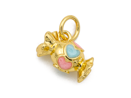 Подвеска "Конфетка" 10,5мм, с эмалью