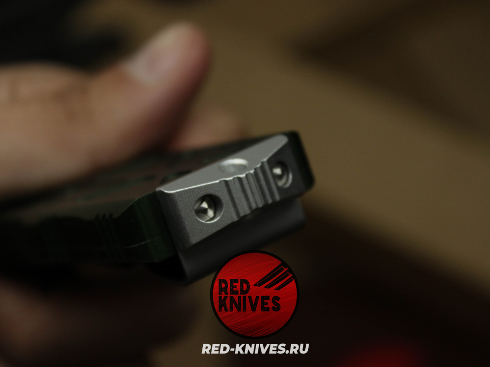 Нож Microtech Exocet T/E - танто клинок, зеленая рукоять RK/Н31