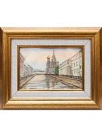 Картина акварелью "Виды СПб" Лопухова