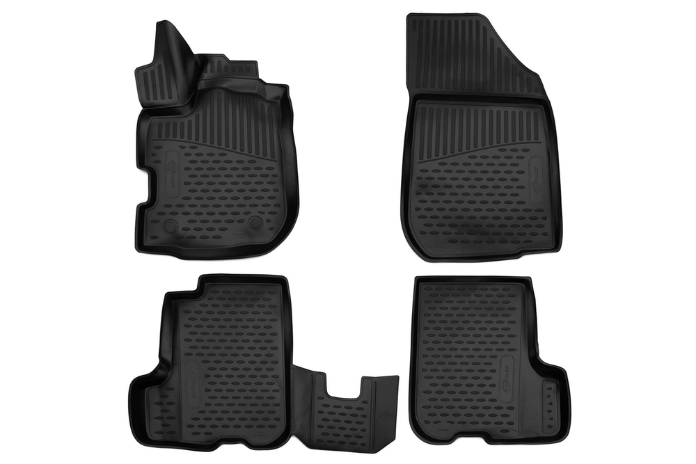 Коврики в салон для RENAULT Sandero Stepway, 2018-, хэтчбек, 4 шт. (Повышенная устойчивость, повышенная износостойкость) FORMAT.3D4155210K