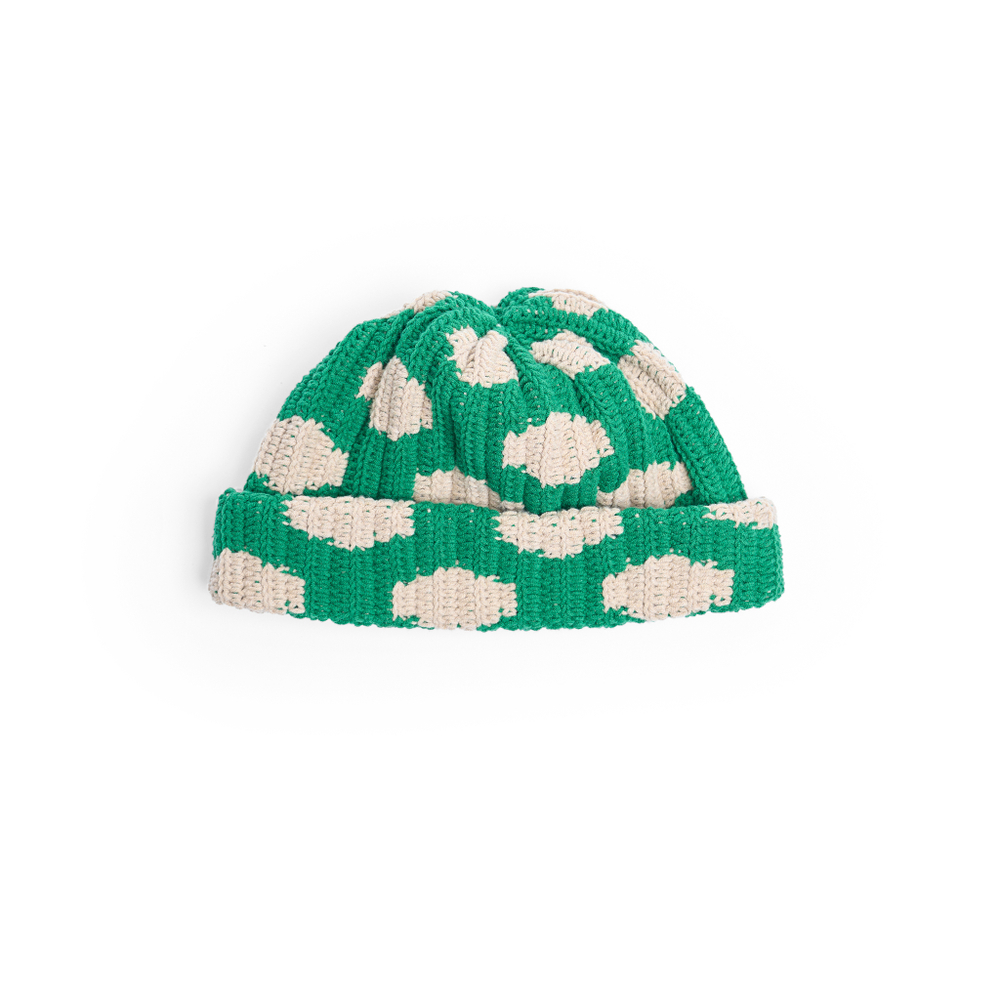 Шапка Jacob Cro Beanie "Green/Beige"