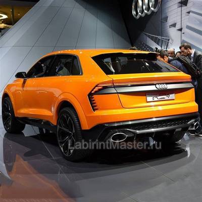 Детский электромобиль "AUDI Q8" 12V, оранжевый