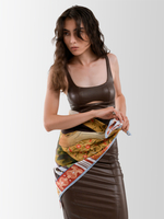 Платок «Женский лик Алтая. Осень» 100% шёлк