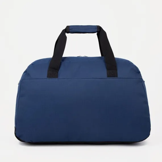 Сумка спортивная на молнии, 2 наружных кармана, цвет синий