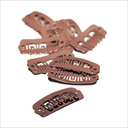 Balmainhair Заколки для волос системы 1 Double Hair brown 10 шт/пак. Цвет коричневый