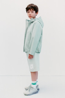 ZARA ШОРТЫ-ДЖОГГЕРЫ ИЗ МЯГКОЙ ТКАНИ, СВЕТЛО-ЗЕЛЕНЫЙ