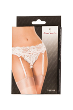 Кружевной пояс с контактными трусиками SM (42-44) (Цвет: белый с бледно-розовым)
